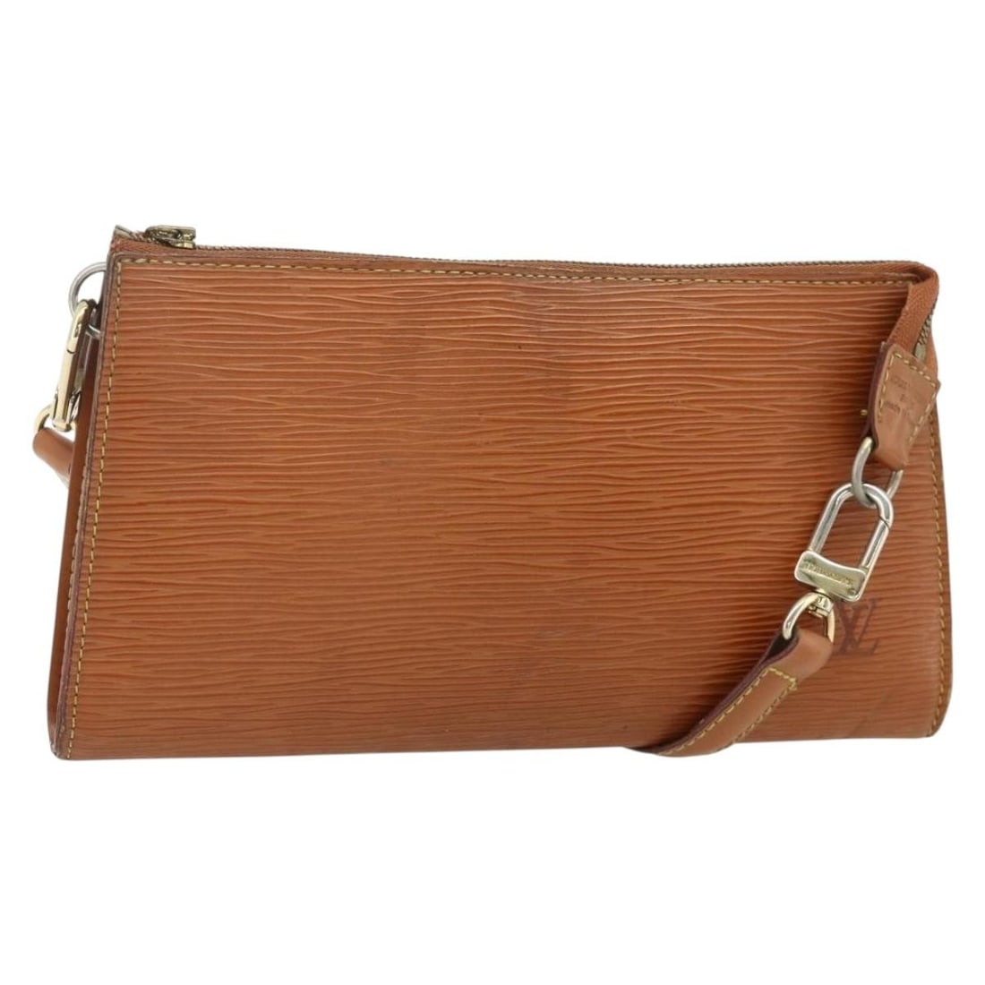 Louis Vuitton Epi Leather Accessory Pouch Brown M52953 with Shoulder Strap: Louis Vuitton Epi Leather Accessory Pouch Brown M52953 with Shoulder Strap This Louis Vuitton Epi Pochette Accessoires pouch in brown is crafted from durable Epi leather and features a classic accesso