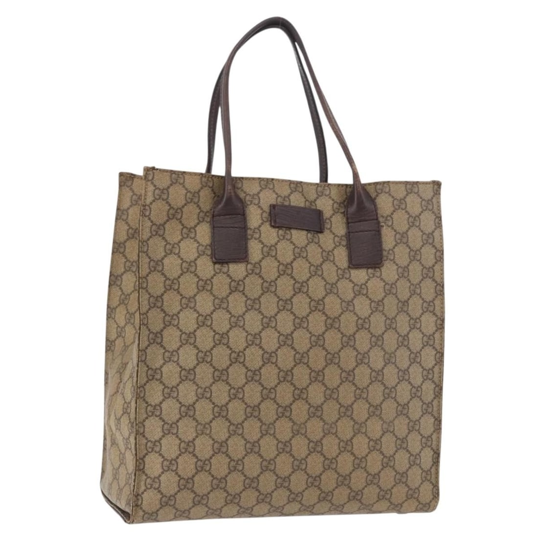 Gucci 91249 Beige PVC Leather Womens Tote Bag: Gucci 91249 Beige PVC Leather Womens Tote Bag Authentic Gucci GG Supreme tote bag in beige PVC leather. This women's tote features a structured everyday silhouette and is made in Italy. Please note th