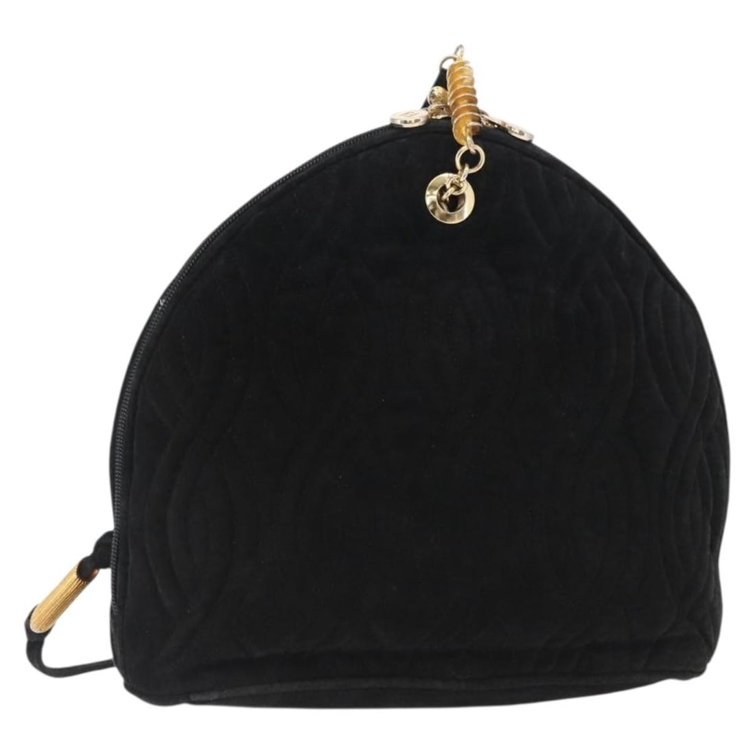 FENDI Macaroni suede shoulder bag black and gold Italy: FENDI Macaroni suede shoulder bag black and gold Italy FENDI Macaroni shoulder bag in black suede with gold-tone accents. This women's shoulder bag is made in Italy and includes only the item shown; t