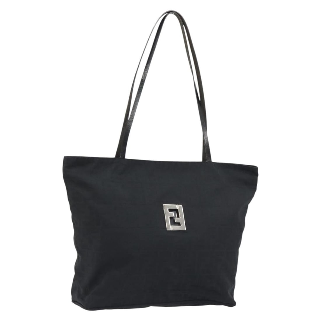 Fendi Mamma Baguette Zucca Canvas Tote Brown Black Italy: Fendi Mamma Baguette Zucca Canvas Tote Brown Black Italy Fendi Zucca Canvas Mamma Baguette tote bag in brown and black. Made in Italy and accompanied by a dust bag. The bag is described as heavily use
