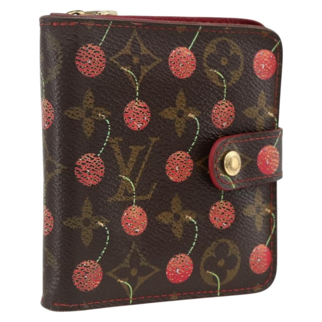 Louis Vuitton M95005 Monogram Cherry Blossom Bifold Wallet: Louis Vuitton M95005 Monogram Cherry Blossom Bifold Wallet Louis Vuitton Monogram Cherry Compact Zip Bifold Wallet in Monogram Cherry Blossom Canvas. This women's bifold wallet was made in Spain and m