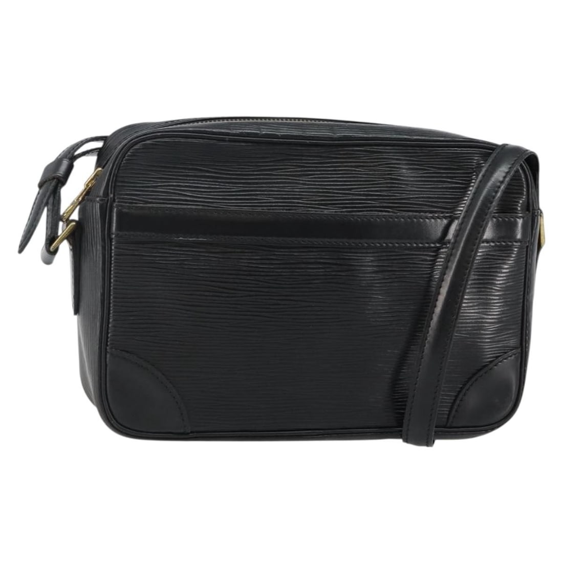 Louis Vuitton M52302 Trocadero 23 Epi Leather Shoulder Bag Black: Louis Vuitton M52302 Trocadero 23 Epi Leather Shoulder Bag Black Louis Vuitton Epi Trocadero 23 shoulder bag in black Epi leather, made in France. The bag measures approximately W23 x H15 x D6 cm, wit
