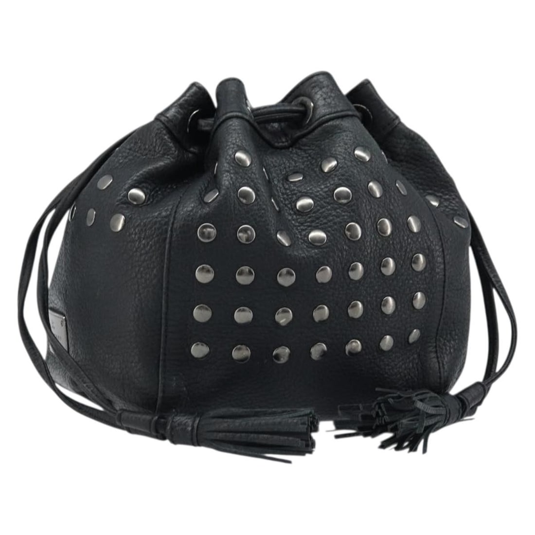Burberry Blue Label black leather shoulder bag silver tone: Burberry Blue Label black leather shoulder bag silver tone Burberry Blue Label shoulder bag in black leather with silver-tone accents. Made in Japan, this women's bag is offered as the photographed it