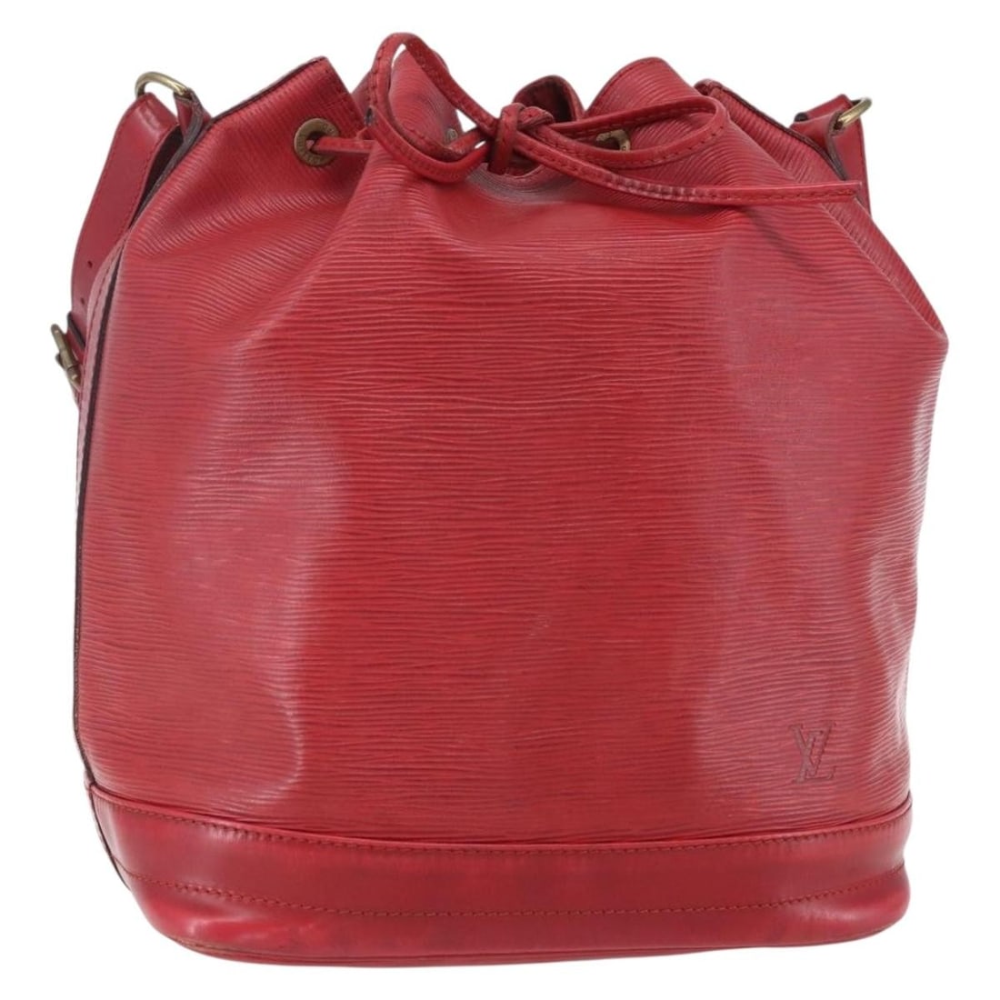 LOUIS VUITTON Epi Noe Red Shoulder Bag M44007 Auth: LOUIS VUITTON Epi Noe Red Shoulder Bag M44007 Auth This authentic Louis Vuitton Epi Noe Shoulder Bag in vibrant red is a stylish accessory that showcases luxury and functionality. Crafted from durable