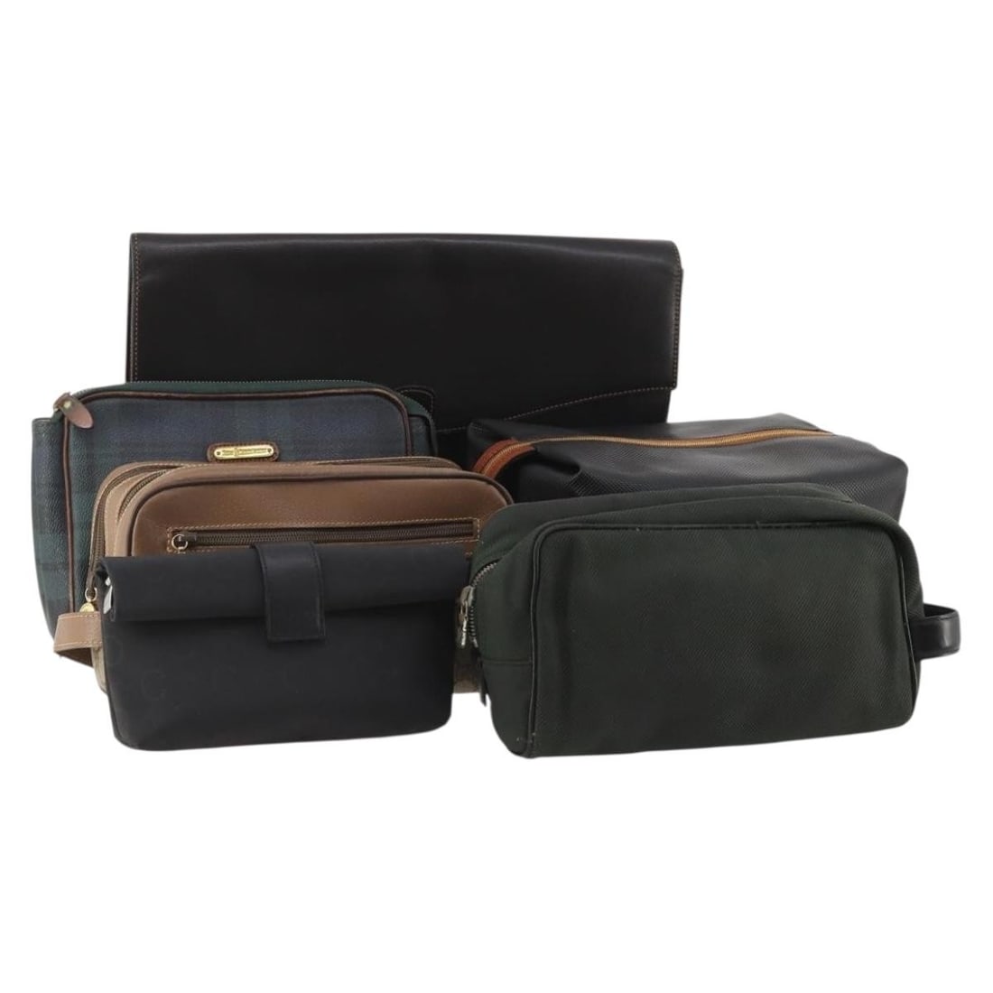 6 Piece Designer Clutch Bag Lot Leather GG Canvas Mixed Brands: 6 Piece Designer Clutch Bag Lot Leather GG Canvas Mixed Brands Special set sale of authentic women's clutch bags in leather and GG canvas. The set includes only the items shown in the photos; item box