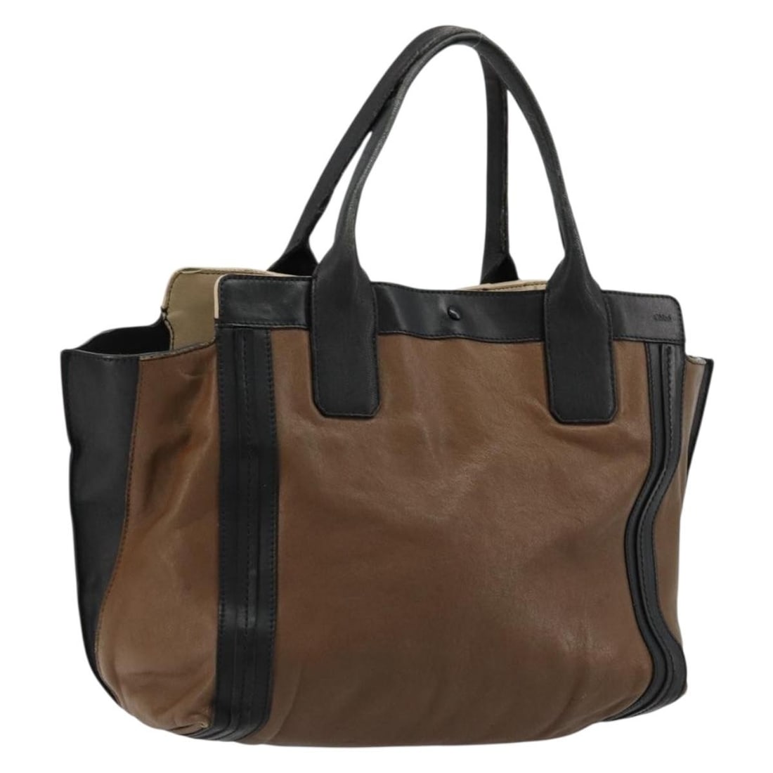 Chloe brown leather women tote bag Hungary (1 of 18)
