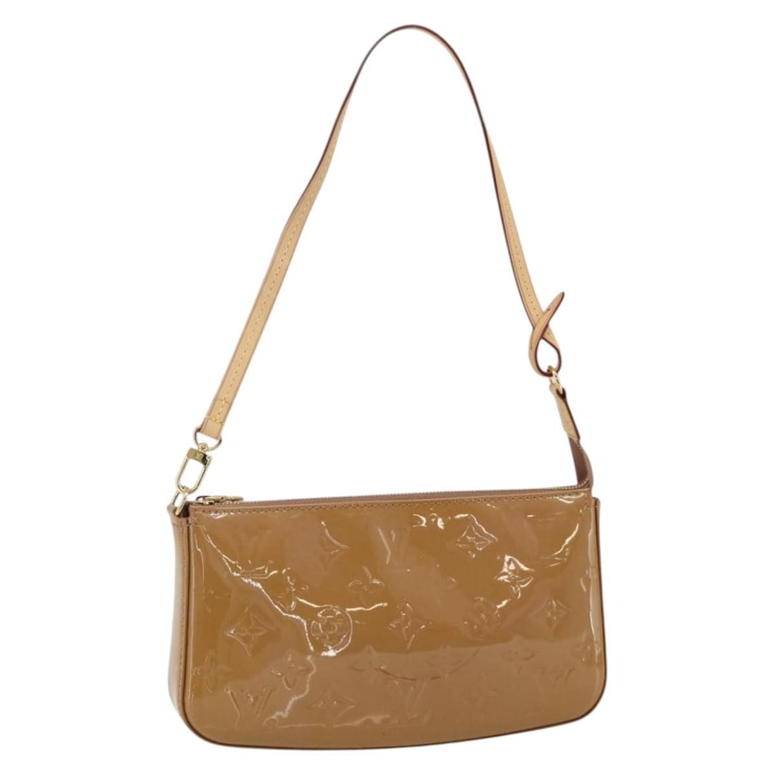 Louis Vuitton M90196 Vernis Patent Leather Pochette Accessoires Pouch Dunne: Louis Vuitton M90196 Vernis Patent Leather Pochette Accessoires Pouch Dunne Louis Vuitton Vernis Pochette Accessoires pouch in Dunne patent leather. Made in France, this pouch is identified by product