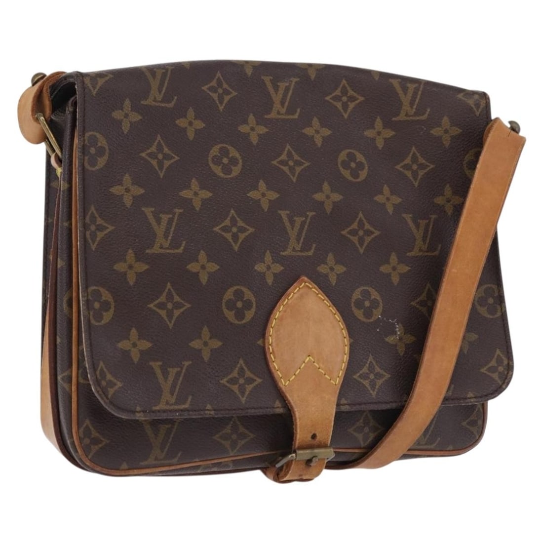 Louis Vuitton M51252 Cartouchiere GM Monogram Canvas Shoulder Bag: Louis Vuitton M51252 Cartouchiere GM Monogram Canvas Shoulder Bag Louis Vuitton Cartouchiere GM shoulder bag in Monogram Canvas with a Monogram colorway. Made in France, this bag features a shoulder s