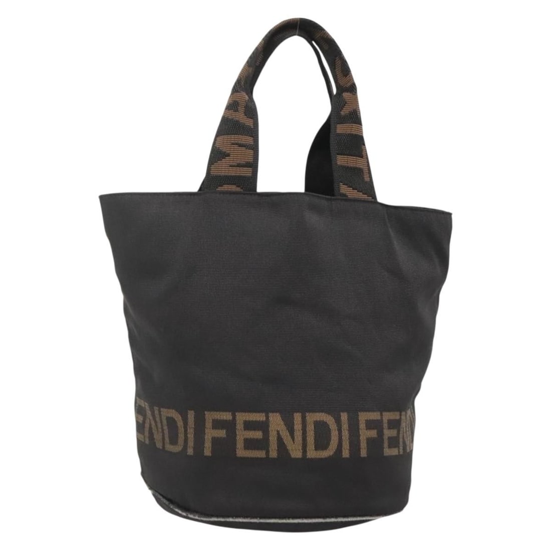 FENDI Black Brown Gold Hand Bag Italy Authentic (1 of 18)