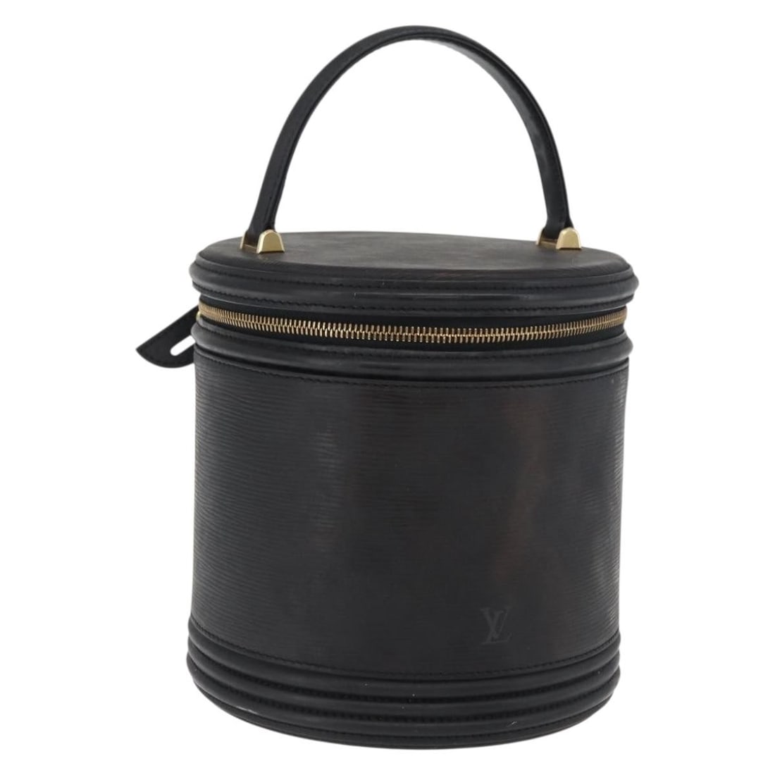 Louis Vuitton M48032 Cannes Epi Leather Black Handbag with Padlock Keys: Louis Vuitton M48032 Cannes Epi Leather Black Handbag with Padlock Keys Black Epi leather handbag with a structured shape and included padlock and two keys. Made in France, it is identified by product