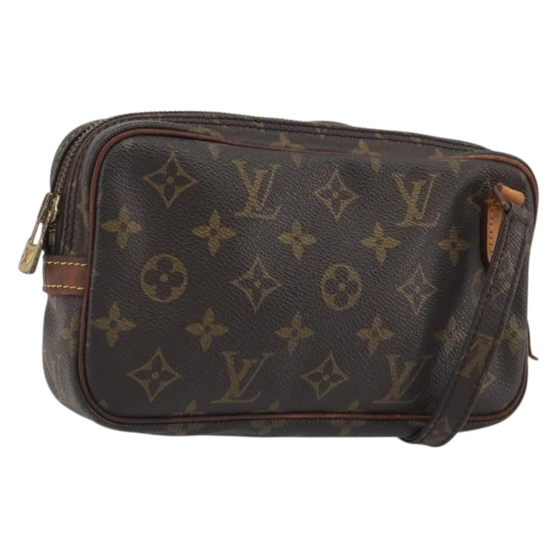 Louis Vuitton M51828 Marly Bandouliere Monogram Canvas Shoulder Bag: Louis Vuitton M51828 Marly Bandouliere Monogram Canvas Shoulder Bag Louis Vuitton Monogram Marly Bandouliere shoulder bag in Monogram Canvas, made in France. The bag measures approximately W 21.5 cm x