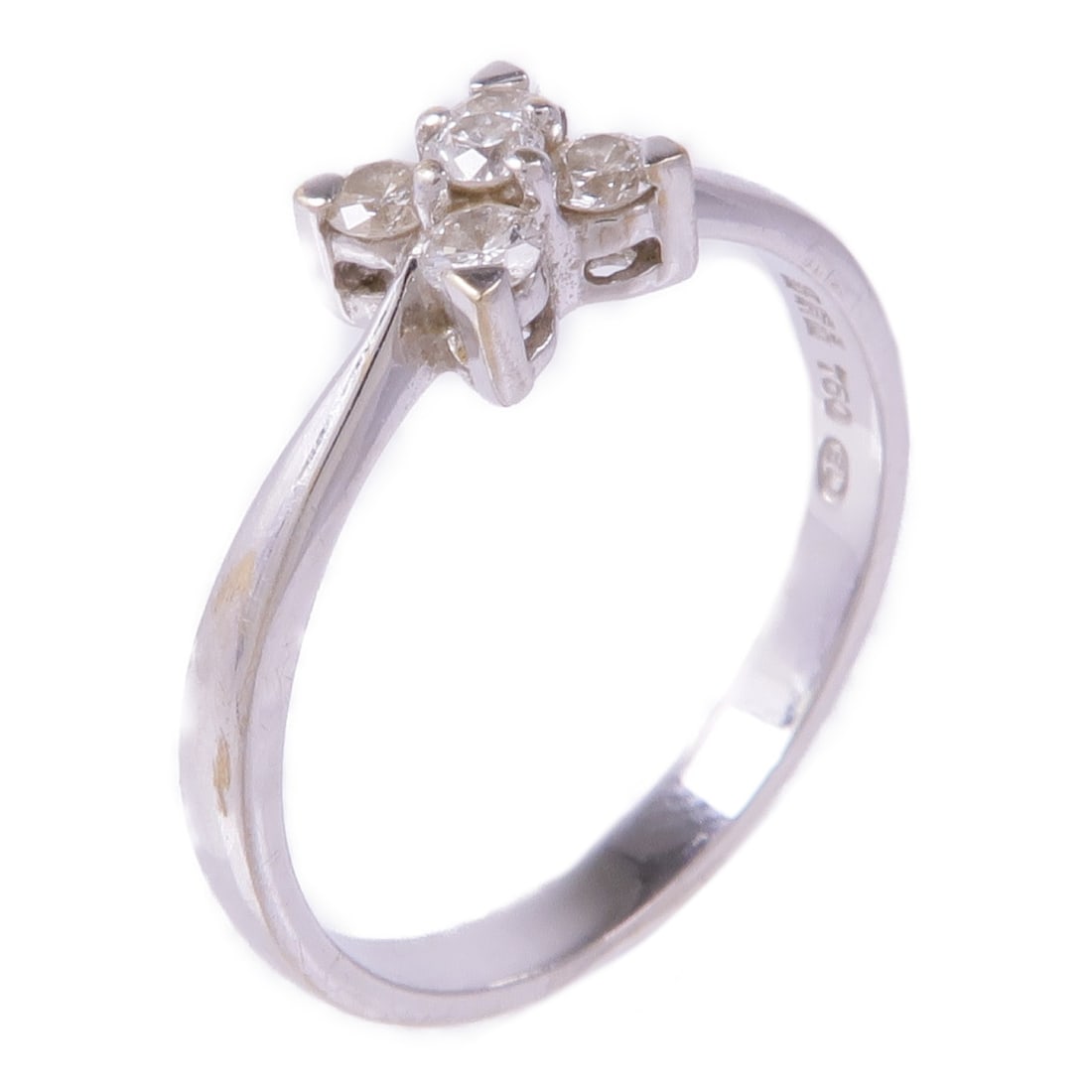 18K White Gold Diamond Ring US Size 6 (1 of 7)