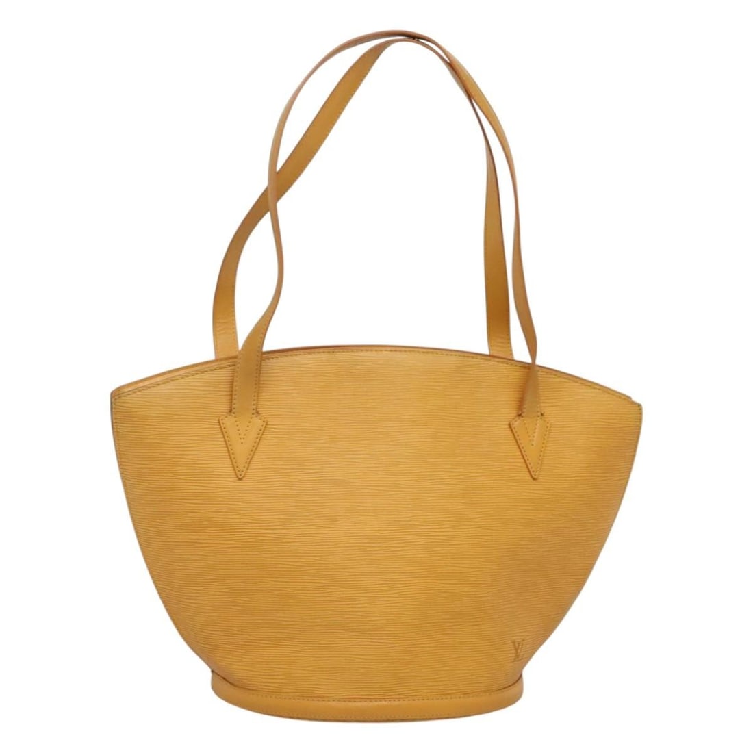 Yellow Epi Leather Saint Jacques Shoulder Bag by Louis Vuitton Model M52269: Yellow Epi Leather Saint Jacques Shoulder Bag by Louis Vuitton Model M52269 This is a LOUIS VUITTON Saint Jacques Shopping shoulder bag in yellow Epi leather. Designed for women, the bag features a sp
