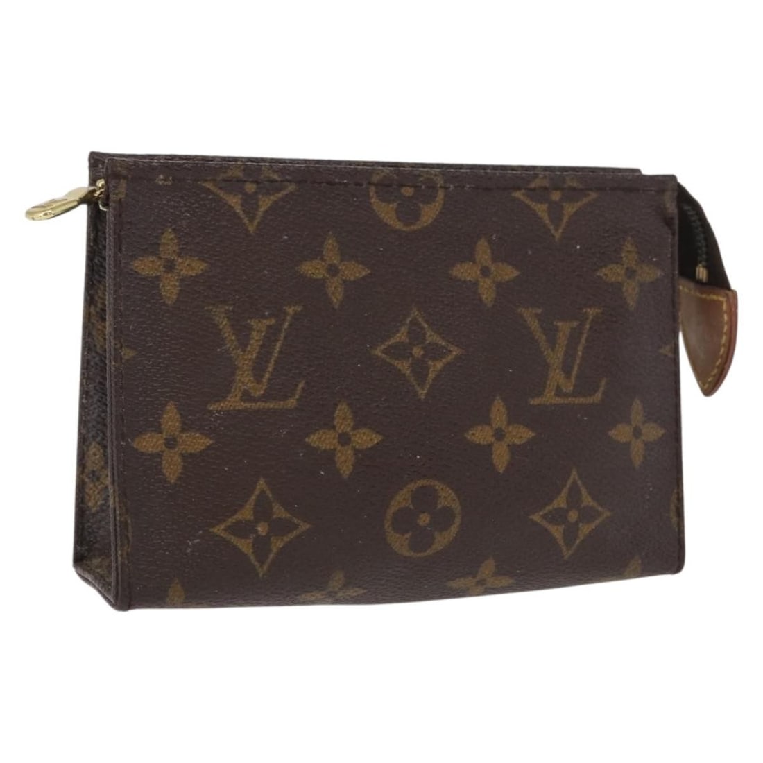Monogram Canvas Poche Toilette 15 Pouch by Louis Vuitton M47546: Monogram Canvas Poche Toilette 15 Pouch by Louis Vuitton M47546 This Louis Vuitton Monogram Poche Toilette 15 pouch is crafted from signature Monogram canvas. The compact pouch features a zipper closu