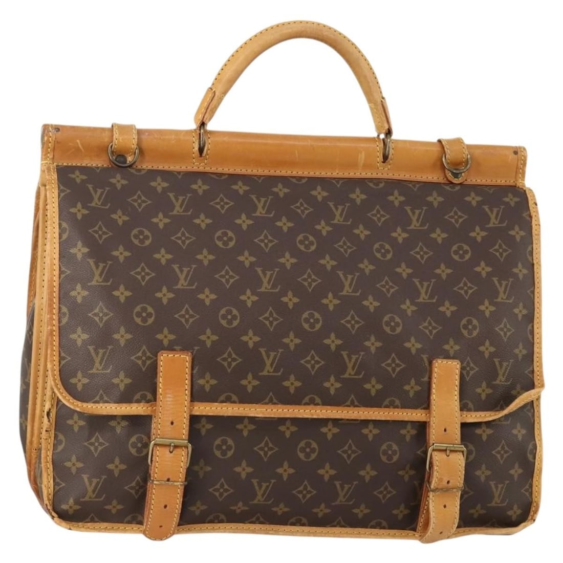 Louis Vuitton M41922 Sac Chassour 45 Monogram Canvas Boston Bag: Louis Vuitton M41922 Sac Chassour 45 Monogram Canvas Boston Bag Louis Vuitton Monogram Sac Chassour 45 Boston Bag in Monogram Canvas, made in France. This bag features the Monogram pattern and a Bosto