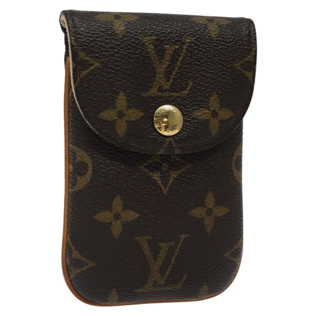 Louis Vuitton Monogram Canvas Etui Telephonne MM M66546 Cell Phone Case: Louis Vuitton Monogram Canvas Etui Telephonne MM M66546 Cell Phone Case This Louis Vuitton Monogram Etui Telephonne MM cell phone case is crafted from the brand's signature monogram canvas. Designed f