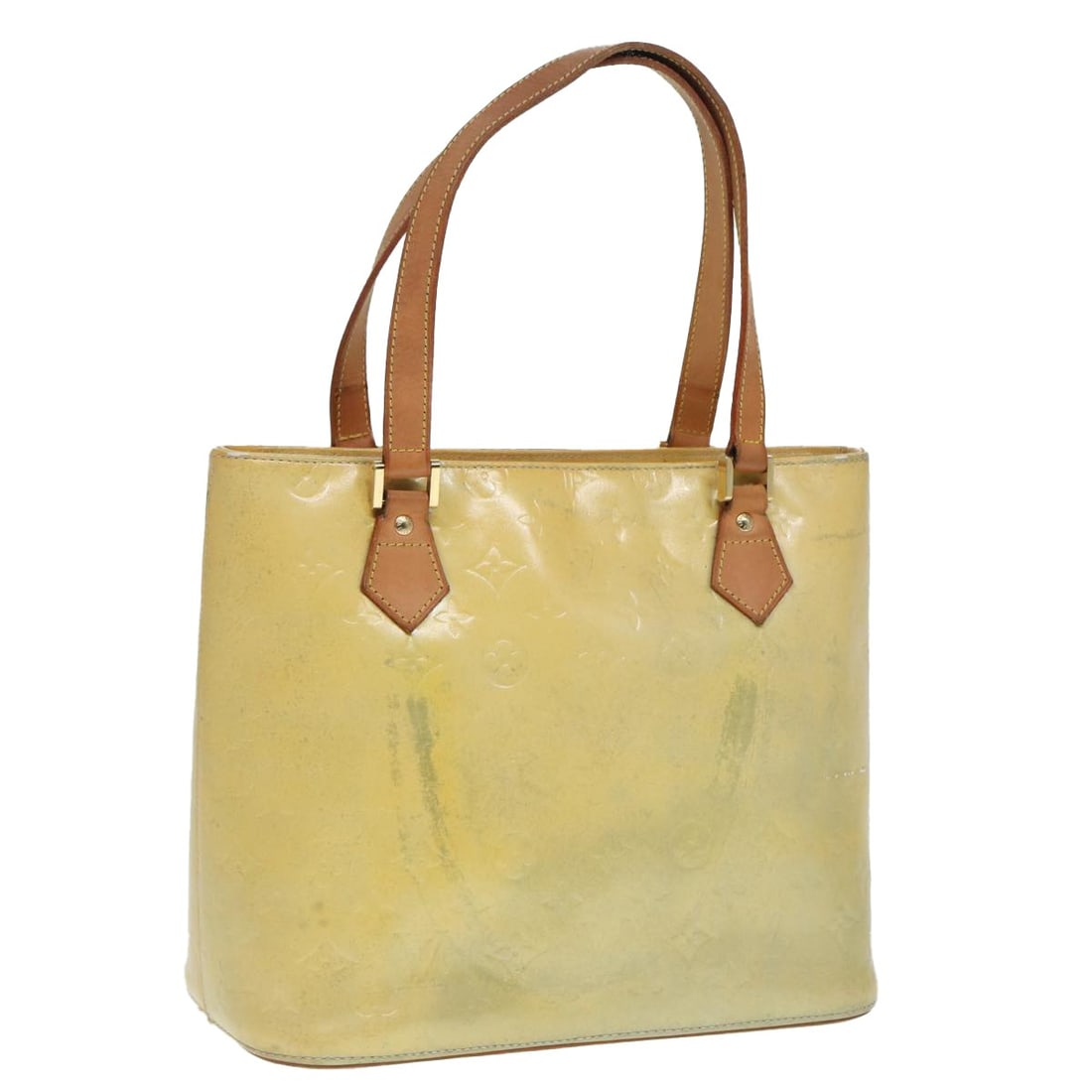 Louis Vuitton Monogram Vernis Houston Gris Patent Leather Handbag M91053: Louis Vuitton Monogram Vernis Houston Gris Patent Leather Handbag M91053 This Louis Vuitton Monogram Vernis Houston Hand Bag in Gris features a patent leather exterior and is designed for women. The b