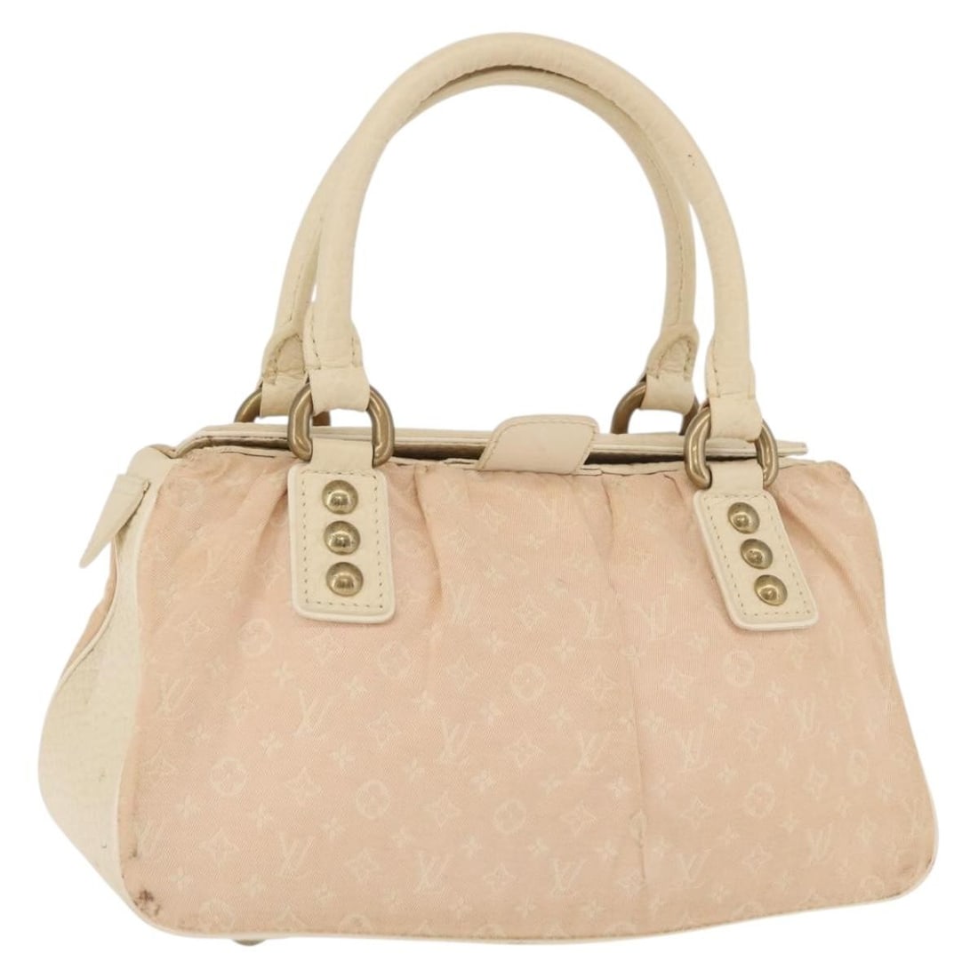Louis Vuitton M40062 Trapeze PM Pink Monogram Mini Lin Handbag: Louis Vuitton M40062 Trapeze PM Pink Monogram Mini Lin Handbag Louis Vuitton Monogram Mini Lin Trapeze PM handbag in pink Monogram Mini Lin canvas. Made in France, this women's handbag is offered as t