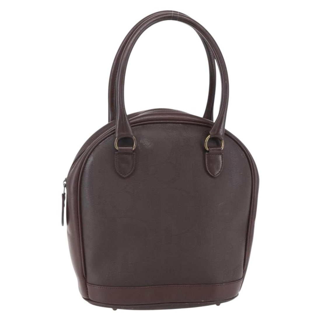 Christian Dior Trotter Canvas Hand Bag PVC Brown Gold Authentic: Christian Dior Trotter Canvas Hand Bag PVC Brown Gold Authentic This Christian Dior Trotter Canvas Hand Bag is a stylish accessory crafted in France, featuring a luxurious blend of PVC leather and Tro