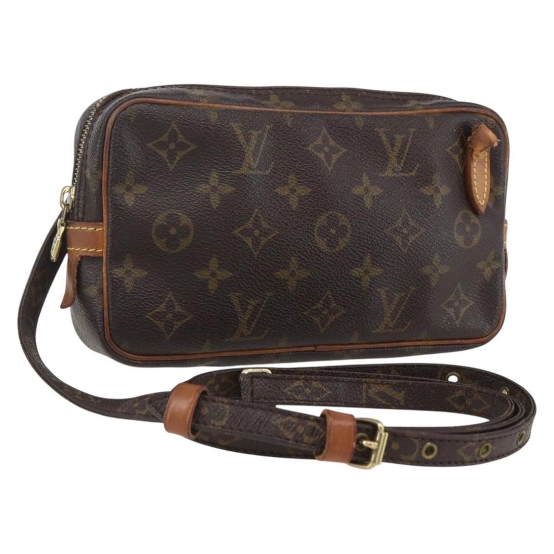 Louis Vuitton Marly Bandouliere Monogram Canvas Shoulder Bag M51828 France: Louis Vuitton Marly Bandouliere Monogram Canvas Shoulder Bag M51828 France This Louis Vuitton Monogram Marly Bandouliere shoulder bag features the iconic monogram canvas exterior. Made in France, this