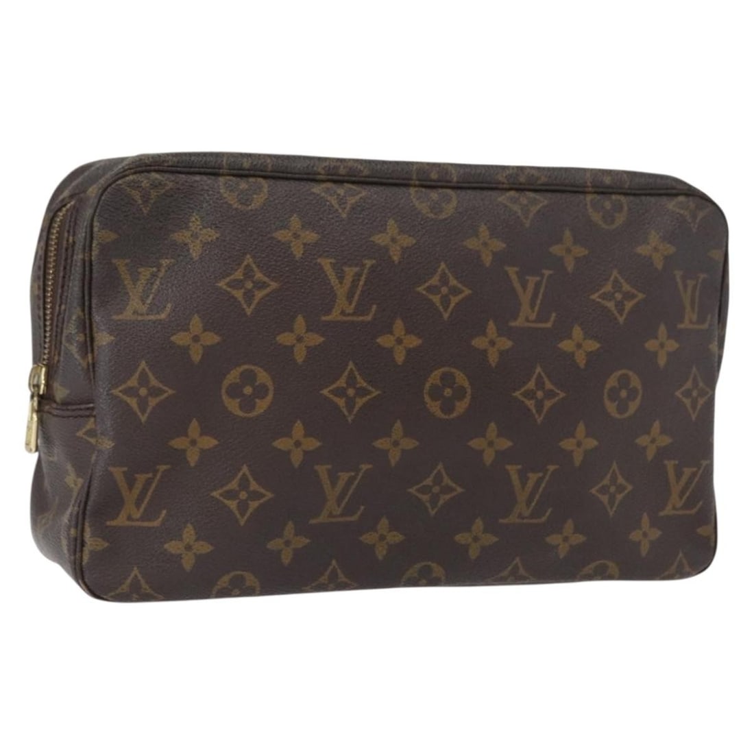 Louis Vuitton Monogram Canvas Trousse Toilette 28 Clutch Bag M47522 France: Louis Vuitton Monogram Canvas Trousse Toilette 28 Clutch Bag M47522 France This is a Louis Vuitton Monogram Trousse Toilette 28 clutch bag, crafted from signature Monogram canvas and featuring the cla