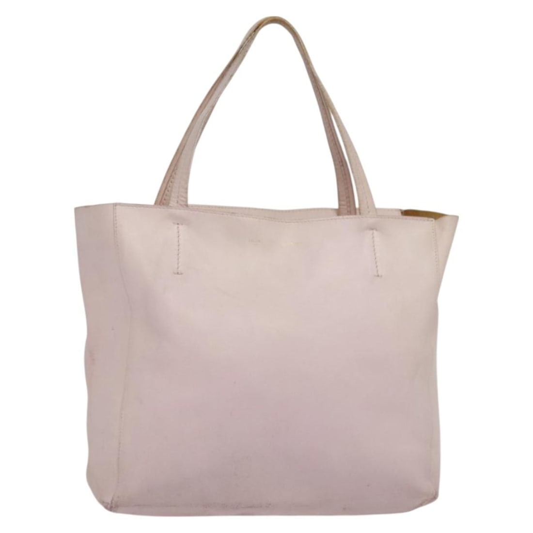 CELINE pink leather tote with gold tone accents Italy: CELINE pink leather tote with gold tone accents Italy This CELINE Horizontalkava tote bag is crafted from pink and gold leather and features a spacious design suitable for everyday use. Made in Italy,