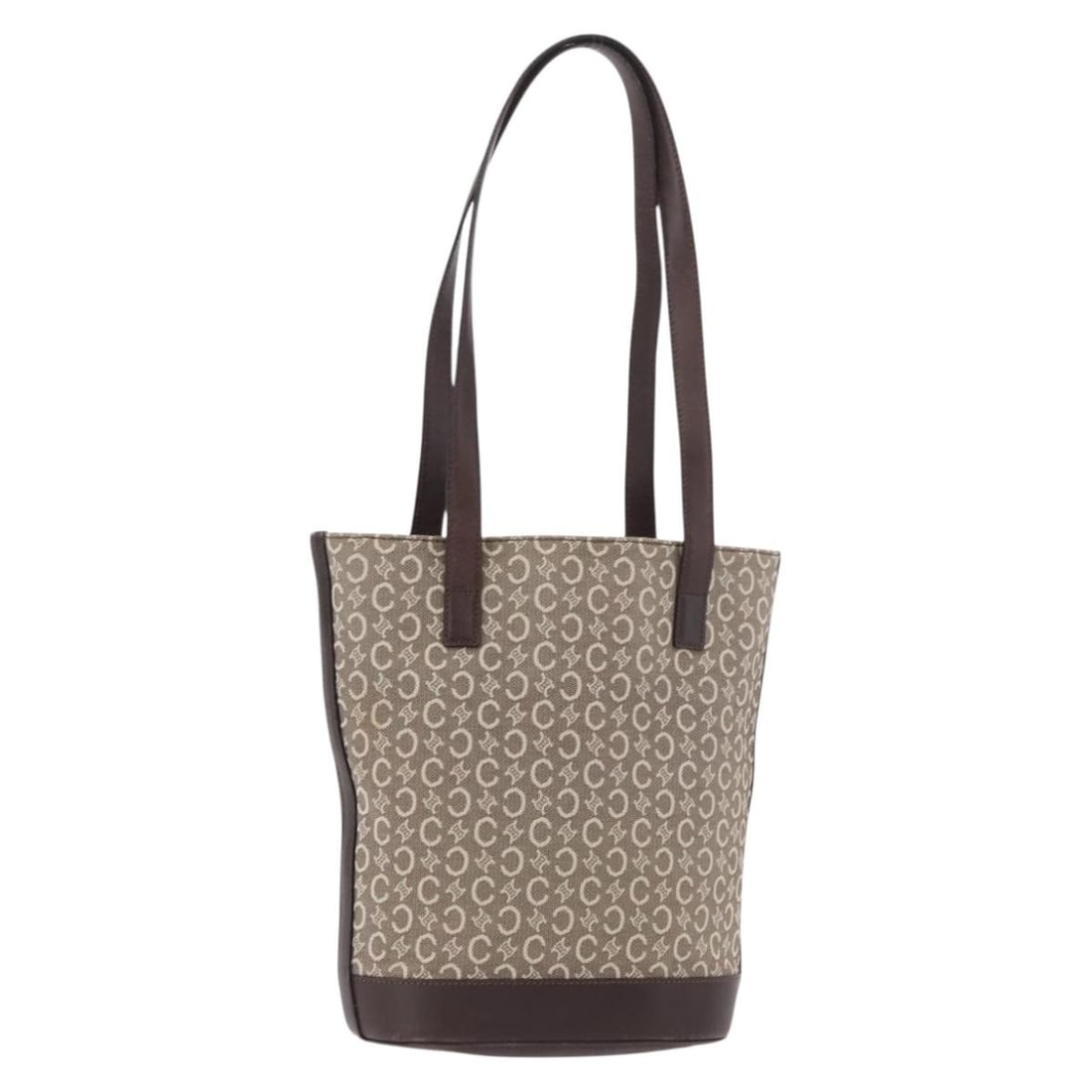 Celine C Macadam Beige Canvas Tote Handbag Gold Tone Italy: Celine C Macadam Beige Canvas Tote Handbag Gold Tone Italy A Celine tote bag in beige and gold, crafted from C Macadam canvas and made in Italy. The bag measures approximately W21 cm x H26 cm x D11 cm