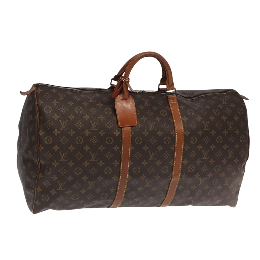 Louis Vuitton M41422 Keepall 60 Monogram Canvas Boston Bag: Louis Vuitton M41422 Keepall 60 Monogram Canvas Boston Bag Louis Vuitton Keepall 60 Boston Bag in Monogram Canvas, made in France. This women's bag features the Monogram exterior and comes with the li
