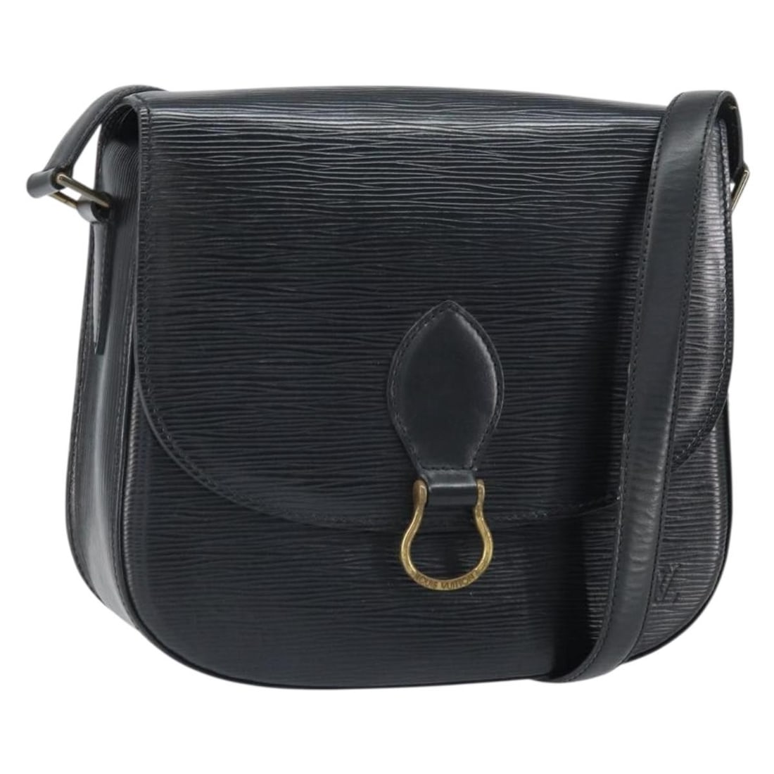 Louis Vuitton Saint Cloud GM Epi Leather Shoulder Bag Noir M52192: Louis Vuitton Saint Cloud GM Epi Leather Shoulder Bag Noir M52192 This Louis Vuitton Epi Saint Cloud GM Shoulder Bag in black (Noir) features durable Epi leather and a structured silhouette. It is cra