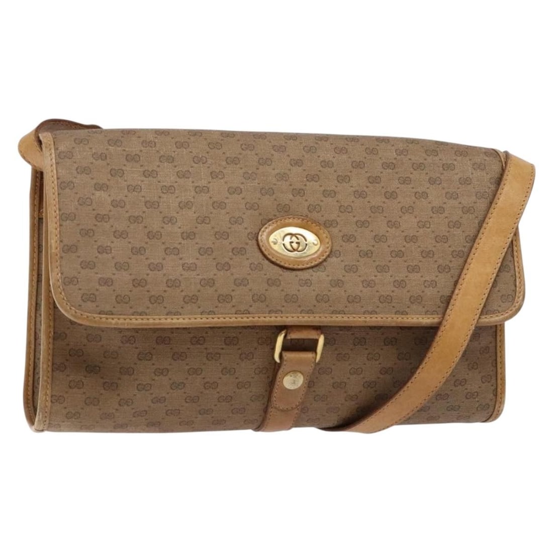 GUCCI Micro GG Supreme Beige Gold Shoulder Bag PVC Italy Auth BA4331: GUCCI Micro GG Supreme Beige Gold Shoulder Bag PVC Italy Auth BA4331 This GUCCI Micro GG Supreme Shoulder Bag is a stylish accessory that combines elegance and practicality. Crafted from PVC leather w