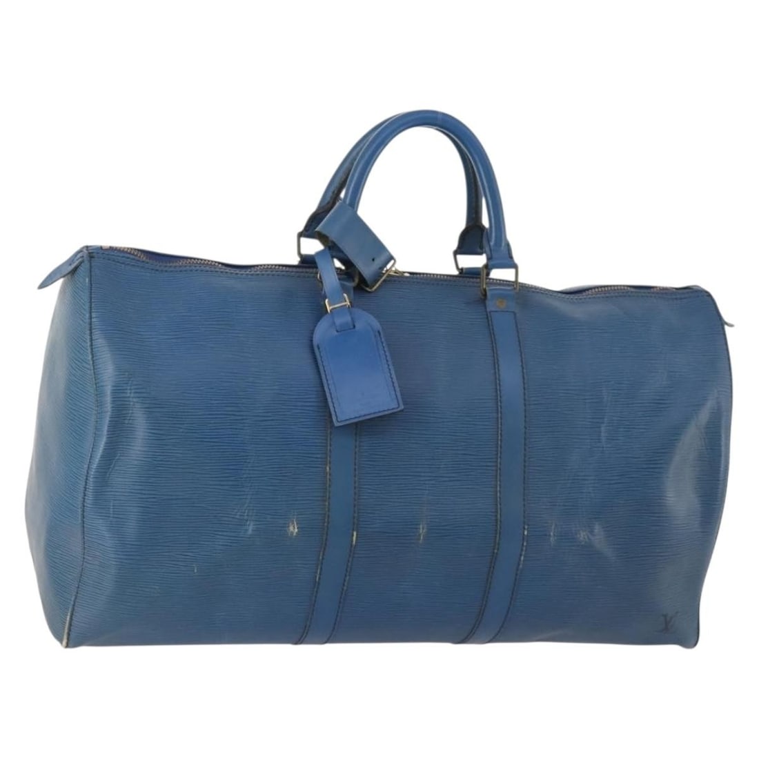 Louis Vuitton M42965 Keepall 50 Blue Epi Leather Boston Bag (1 of 18)