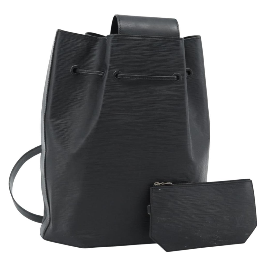 Louis Vuitton M80153 Epi Leather Black Shoulder Bag with Pouch (1 of 18)