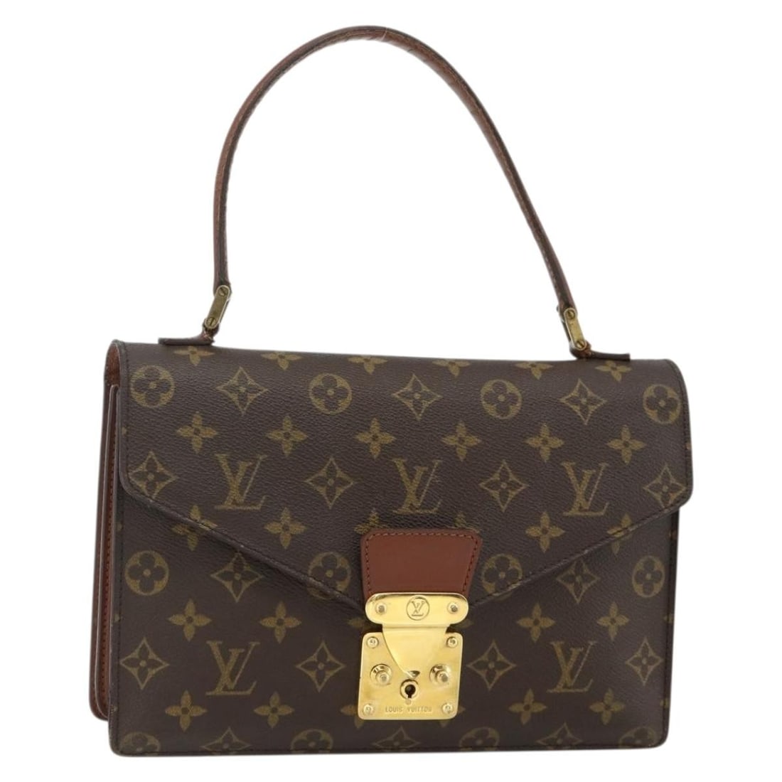 Louis Vuitton Concorde Monogram Canvas Handbag M51190 France: Louis Vuitton Concorde Monogram Canvas Handbag M51190 France Louis Vuitton Monogram Concorde Hand Bag in Monogram Canvas, made in France. The bag measures approximately W27 cm x H19 cm x D8 cm (W10.6 