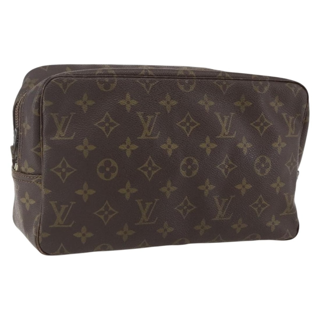 Louis Vuitton M47522 Trousse Toilette 28 Monogram Canvas Clutch Bag: Louis Vuitton M47522 Trousse Toilette 28 Monogram Canvas Clutch Bag Louis Vuitton Monogram Trousse Toilette 28 clutch bag in Monogram Canvas, made in France. This old model features a zipper made by C