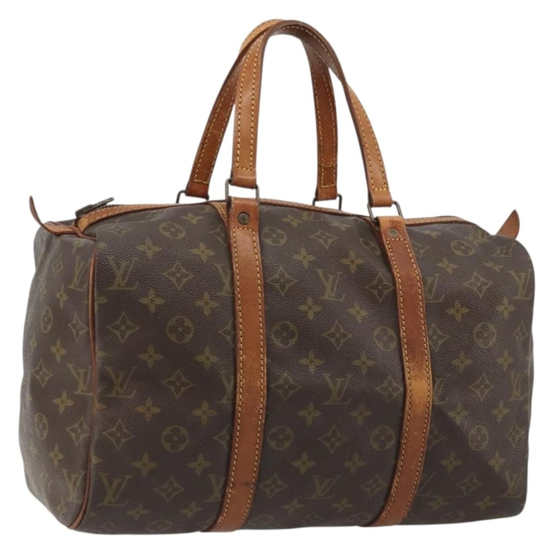 Louis Vuitton M41626 Sac Souple 35 Monogram Canvas Boston Bag: Louis Vuitton M41626 Sac Souple 35 Monogram Canvas Boston Bag Louis Vuitton Monogram Sac Souple 35 Boston Bag in Monogram Canvas, made in France. This pre-owned bag is an old model with a zipper made 