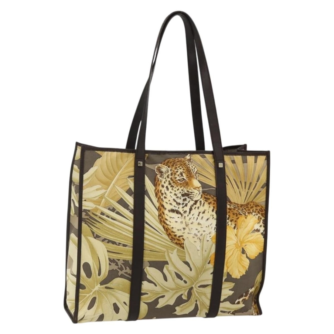 Salvatore Ferragamo Nylon Tote Handbag Brown Gold Tone Italy: Salvatore Ferragamo Nylon Tote Handbag Brown Gold Tone Italy Salvatore Ferragamo tote bag in brown and gold nylon, made in Italy. This women's bag includes the item shown in the photo only; item box a