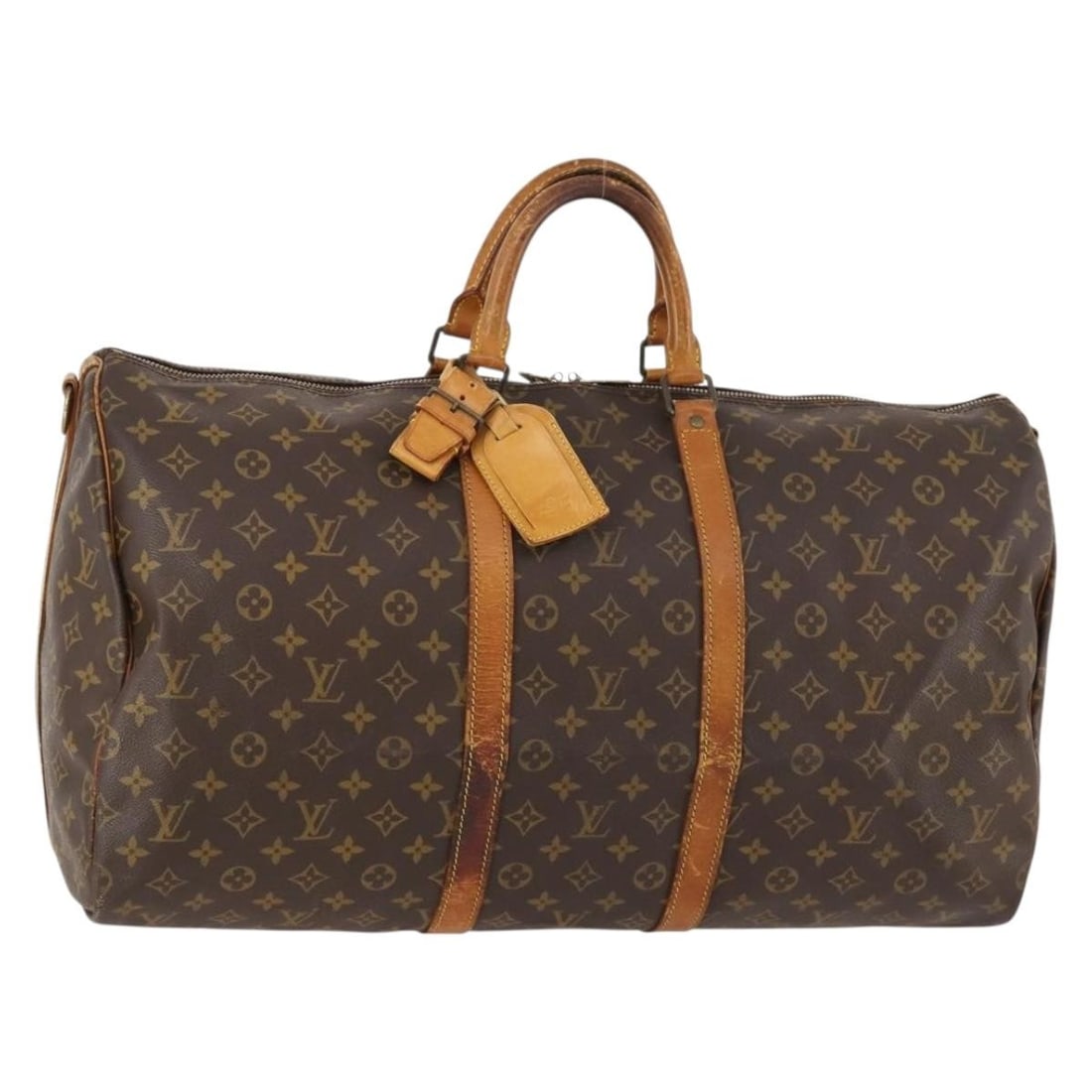 Louis Vuitton Keepall Bandouliere 55 Monogram Canvas Boston Bag M41414 France: Louis Vuitton Keepall Bandouliere 55 Monogram Canvas Boston Bag M41414 France This Louis Vuitton Monogram Keepall Bandouliere 55 Boston Bag is crafted from signature monogram canvas and features a spa