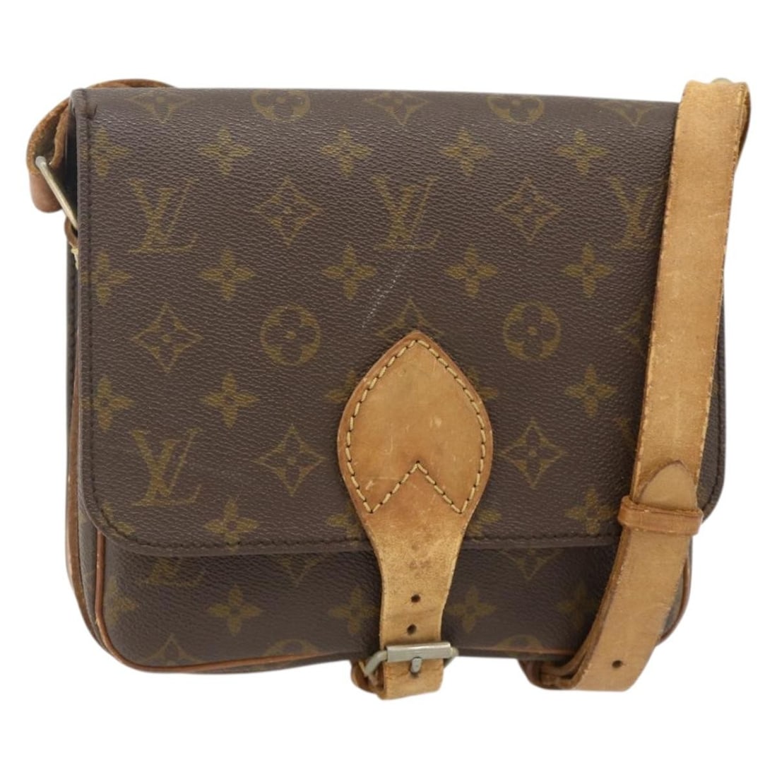 Louis Vuitton M51253 Cartouchiere MM Monogram Canvas Shoulder Bag: Louis Vuitton M51253 Cartouchiere MM Monogram Canvas Shoulder Bag Louis Vuitton Monogram Cartouchiere MM shoulder bag in Monogram Canvas, made in France. This vintage style bag is identified by produc
