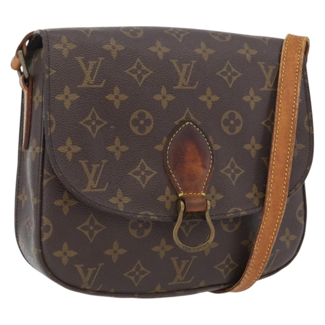 Monogram Canvas Saint Cloud GM Shoulder Bag by Louis Vuitton M51242: Monogram Canvas Saint Cloud GM Shoulder Bag by Louis Vuitton M51242 This is a Louis Vuitton Monogram Saint Cloud GM shoulder bag crafted from signature monogram canvas. The bag features a structured s
