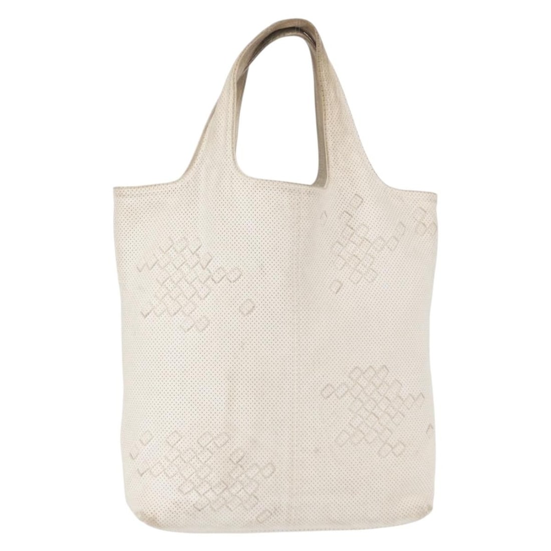 BOTTEGA VENETA Intrecciato White Leather Hand Bag 131673 Auth Italy: BOTTEGA VENETA Intrecciato White Leather Hand Bag 131673 Auth Italy This Bottega Veneta Intrecciato Hand Bag is a stunning accessory crafted from premium white leather. Made in Italy, this hand bag fe