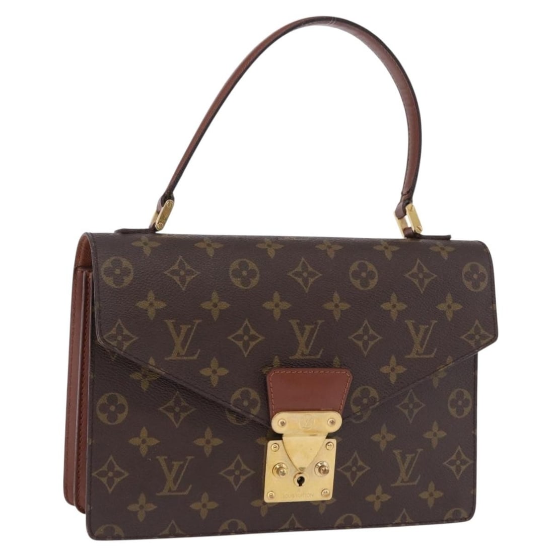 Louis Vuitton Concorde Monogram Canvas Handbag M51190 France: Louis Vuitton Concorde Monogram Canvas Handbag M51190 France Louis Vuitton Monogram Concorde Hand Bag in Monogram Canvas, made in France. The bag measures approximately W27 cm x H19 cm x D8 cm (W10.6 