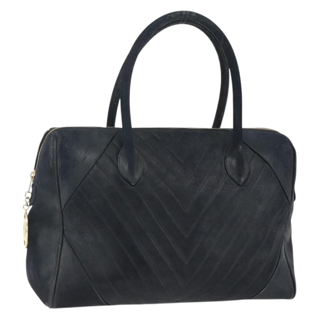 Black Lamb Skin Hand Bag CHANEL Gold CC Italy: Black Lamb Skin Hand Bag CHANEL Gold CC Italy Black lamb skin hand bag in a black and gold colorway, made in Italy. The item is offered as the bag only, with no item box or dust bag included. Conditio