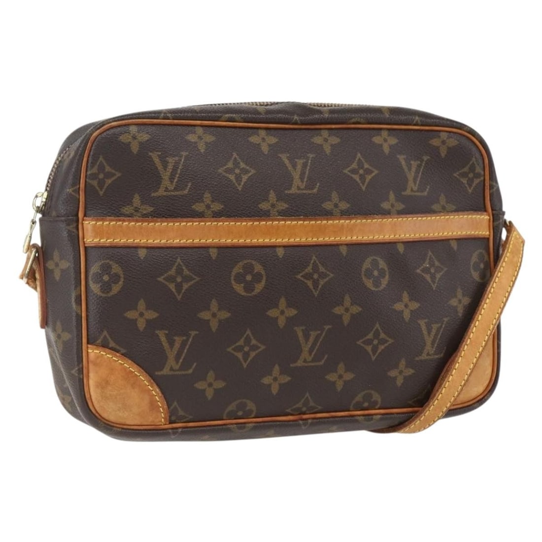 Louis Vuitton Trocadero 27 Monogram Canvas Shoulder Bag M51274 France: Louis Vuitton Trocadero 27 Monogram Canvas Shoulder Bag M51274 France This Louis Vuitton Monogram Trocadero 27 shoulder bag features the signature Monogram canvas exterior and is designed for daily us