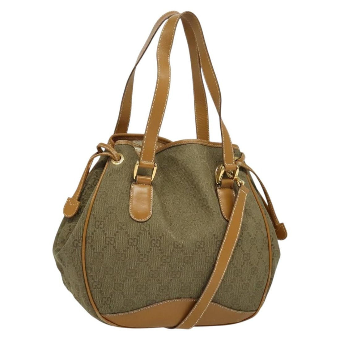 Gucci 000 3444 0282 GG Canvas 2way Shoulder Bag Beige Gold: Gucci 000 3444 0282 GG Canvas 2way Shoulder Bag Beige Gold Gucci shoulder bag in GG Canvas with a beige and gold colorway. This 2-way style comes with a shoulder strap and was made in Italy. The bag s