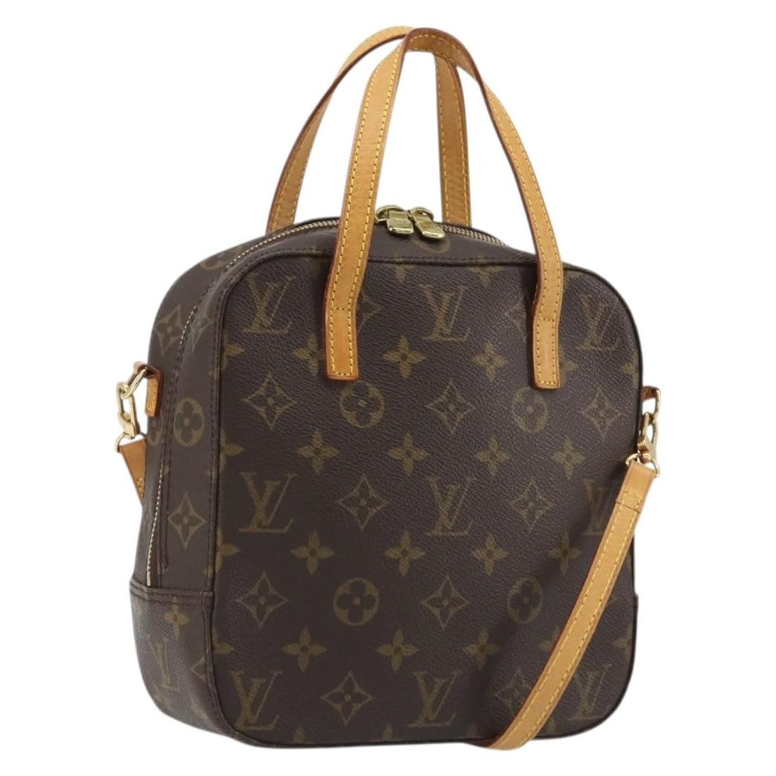 Louis Vuitton M47500 Spontini Monogram Canvas 2way Handbag with Strap: Louis Vuitton M47500 Spontini Monogram Canvas 2way Handbag with Strap Louis Vuitton Monogram Spontini handbag in Monogram Canvas, made in France. This 2-way style comes with a shoulder strap and featu