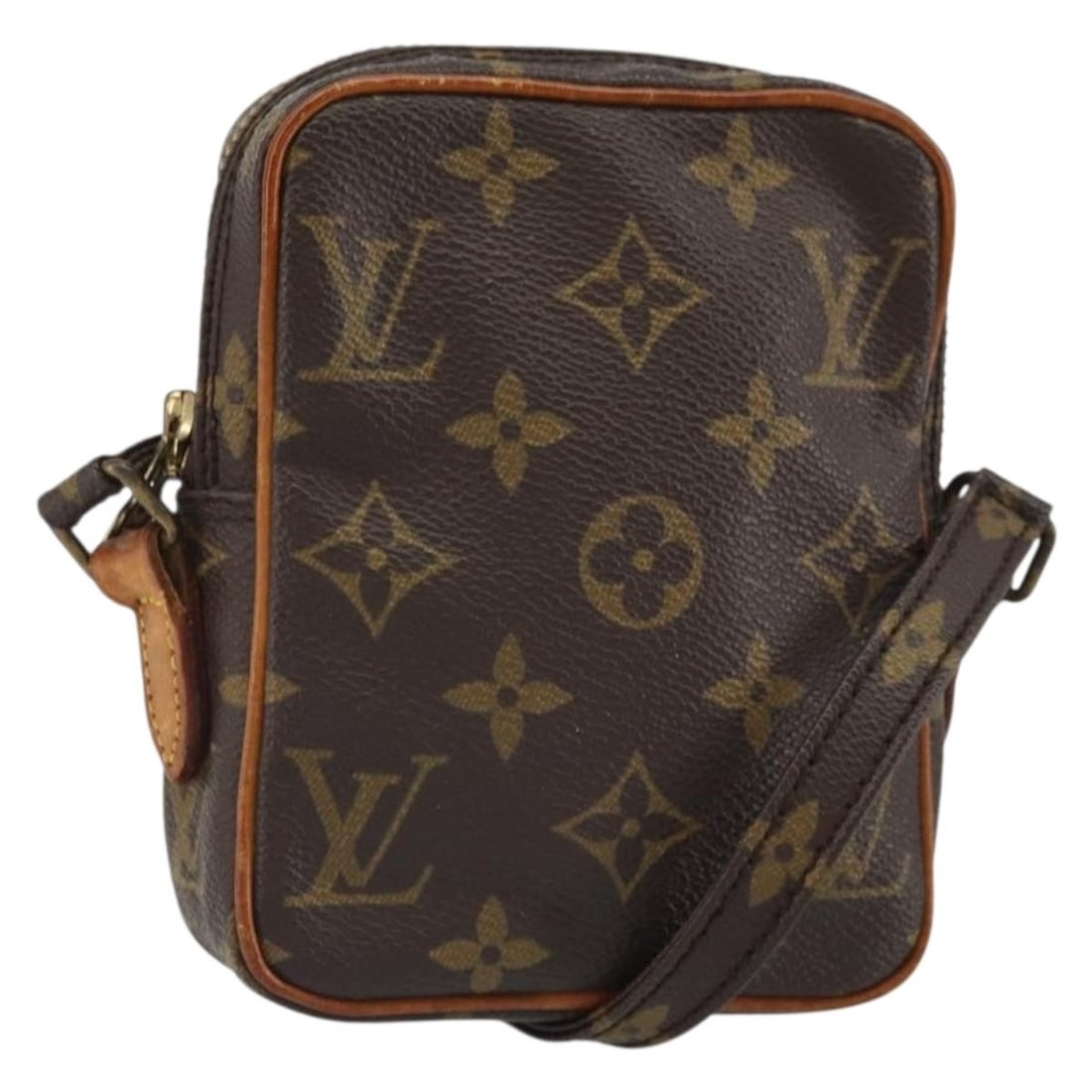 Louis Vuitton Mini Danube Monogram Canvas Shoulder Bag M45268 France: Louis Vuitton Mini Danube Monogram Canvas Shoulder Bag M45268 France This is a Louis Vuitton Monogram Mini Danube Shoulder Bag, model M45268, crafted in France from signature monogram canvas. The bag 
