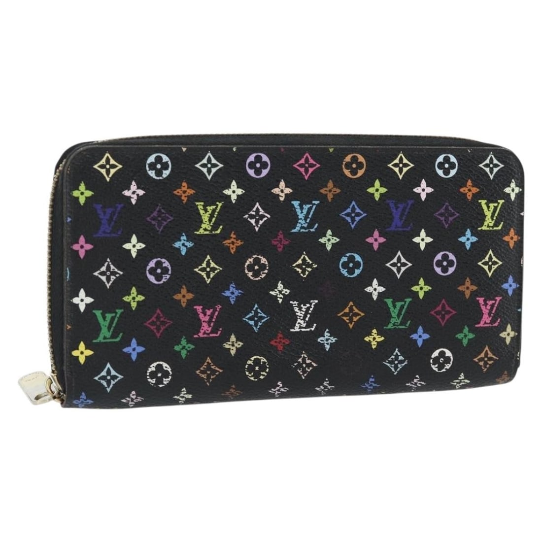 Louis Vuitton M60243 Zippy Long Wallet Monogram Multicolor Black: Louis Vuitton M60243 Zippy Long Wallet Monogram Multicolor Black Louis Vuitton Zippy Long Wallet in Monogram Multicolor Canvas, presented in black and made in Spain. This women's long wallet measures 
