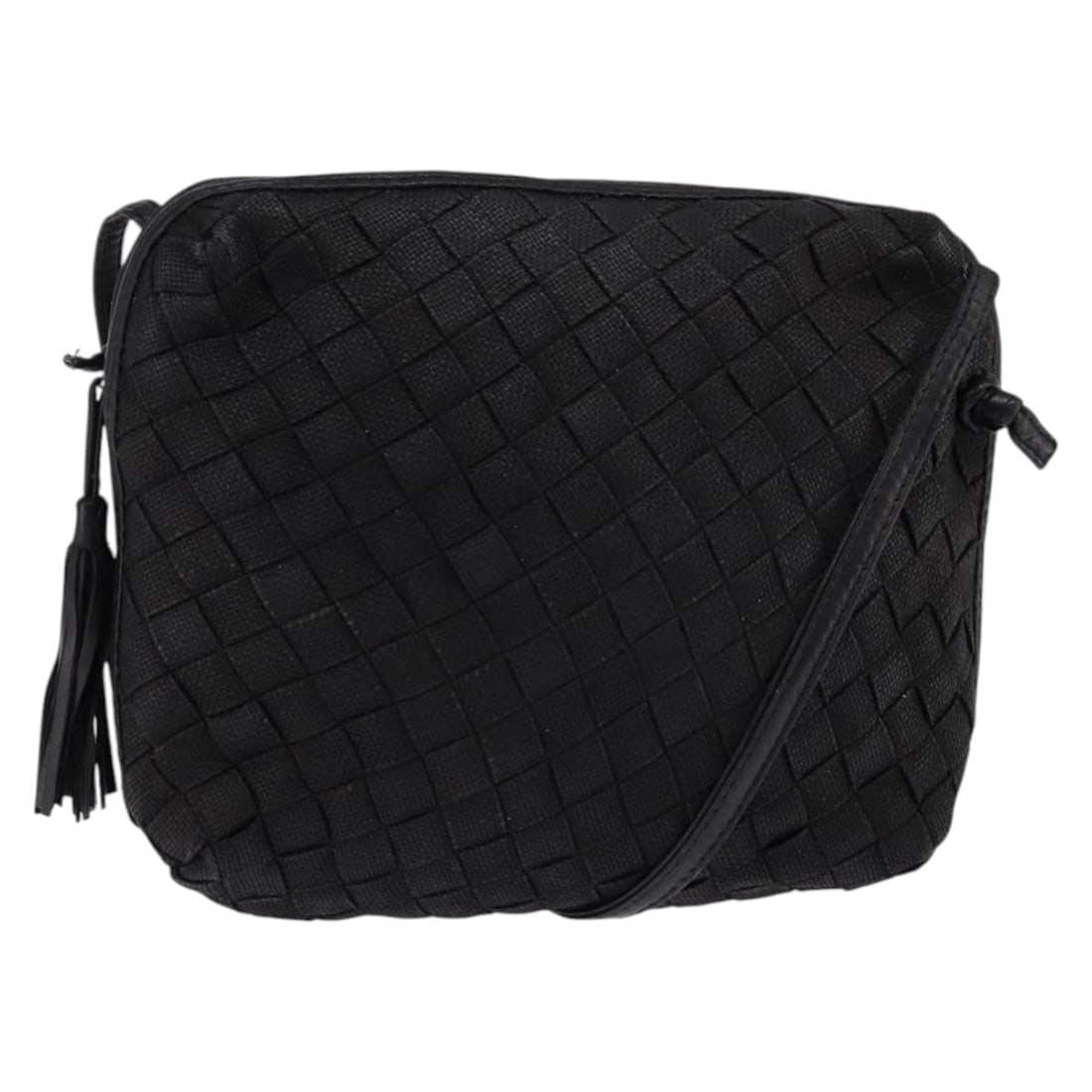 Black Gold Leather Bottega Veneta Intrecciato Shoulder Bag Italy: Black Gold Leather Bottega Veneta Intrecciato Shoulder Bag Italy This Bottega Veneta Intrecciato shoulder bag is crafted from black and gold leather and features the iconic woven design. The bag is de