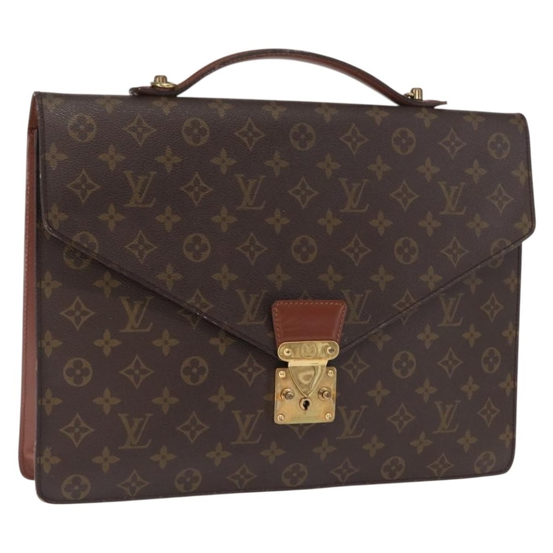 Louis Vuitton M53338 Monogram Canvas Porte Documents Business Bag: Louis Vuitton M53338 Monogram Canvas Porte Documents Business Bag This Louis Vuitton Monogram Porte Documents Bandouliere bag, model M53338, is crafted from monogram canvas with leather trim. Designed