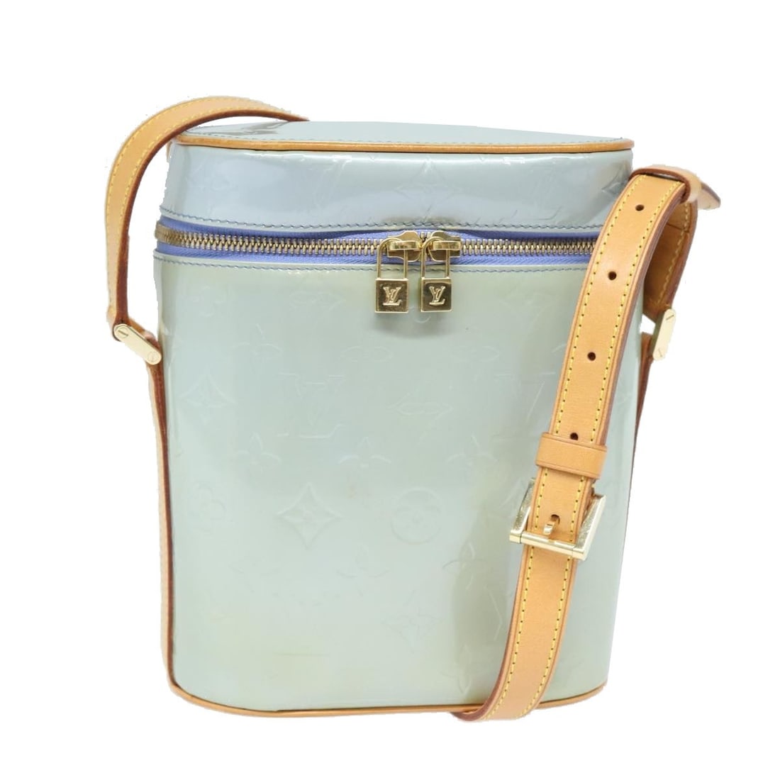 Louis Vuitton Monogram Vernis Lavande Sullivan Vertical Patent Shoulder Bag (1 of 18)